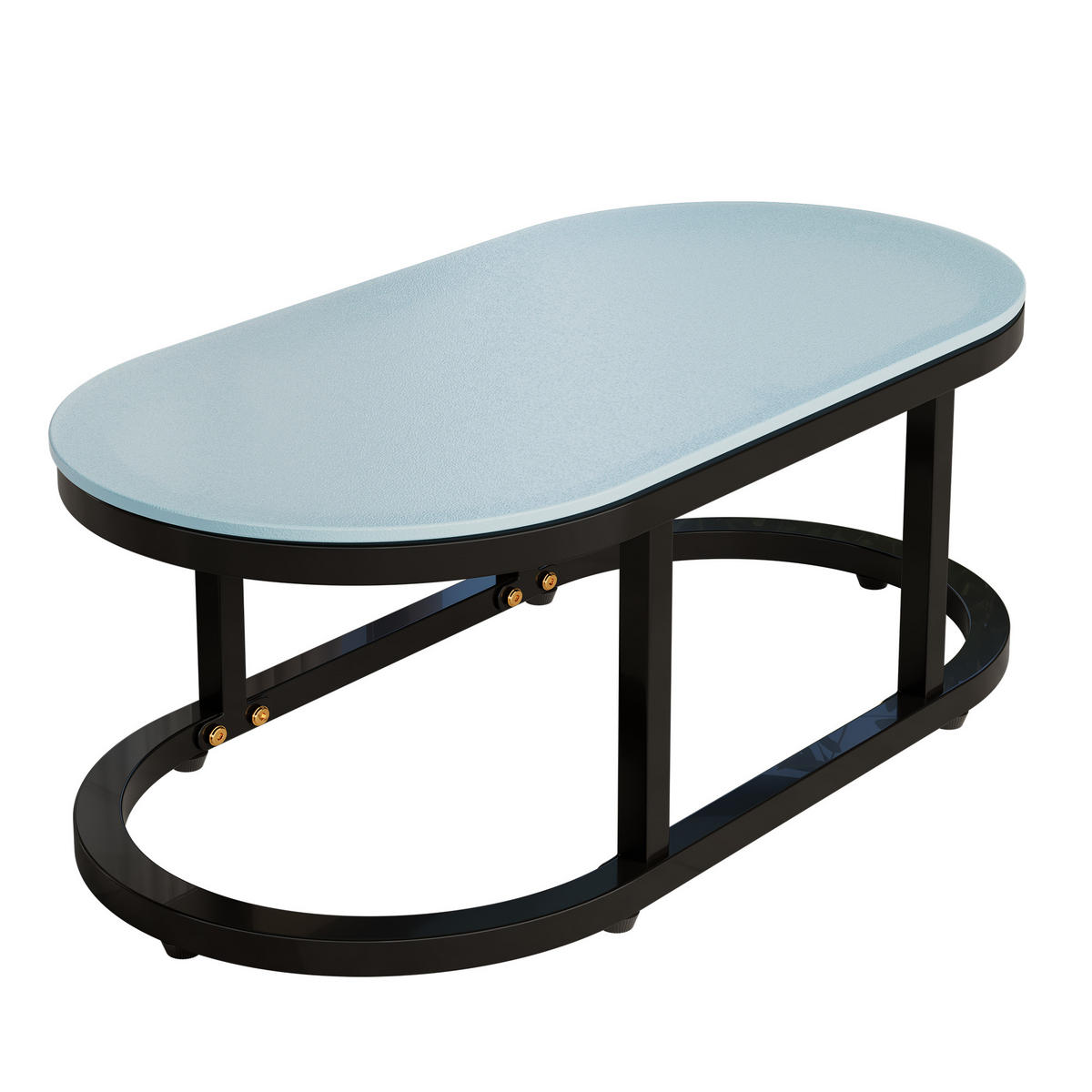 LOUNGESET 5er Seil Beige Mit Verstellbaren Füßen & Glastisch - Beige, Metall - FLIEKS