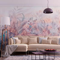 VLIESTAPETE Blau 150/105 cm - Blau/Pink, Textil (150/1cm) - KUNSTLOFT