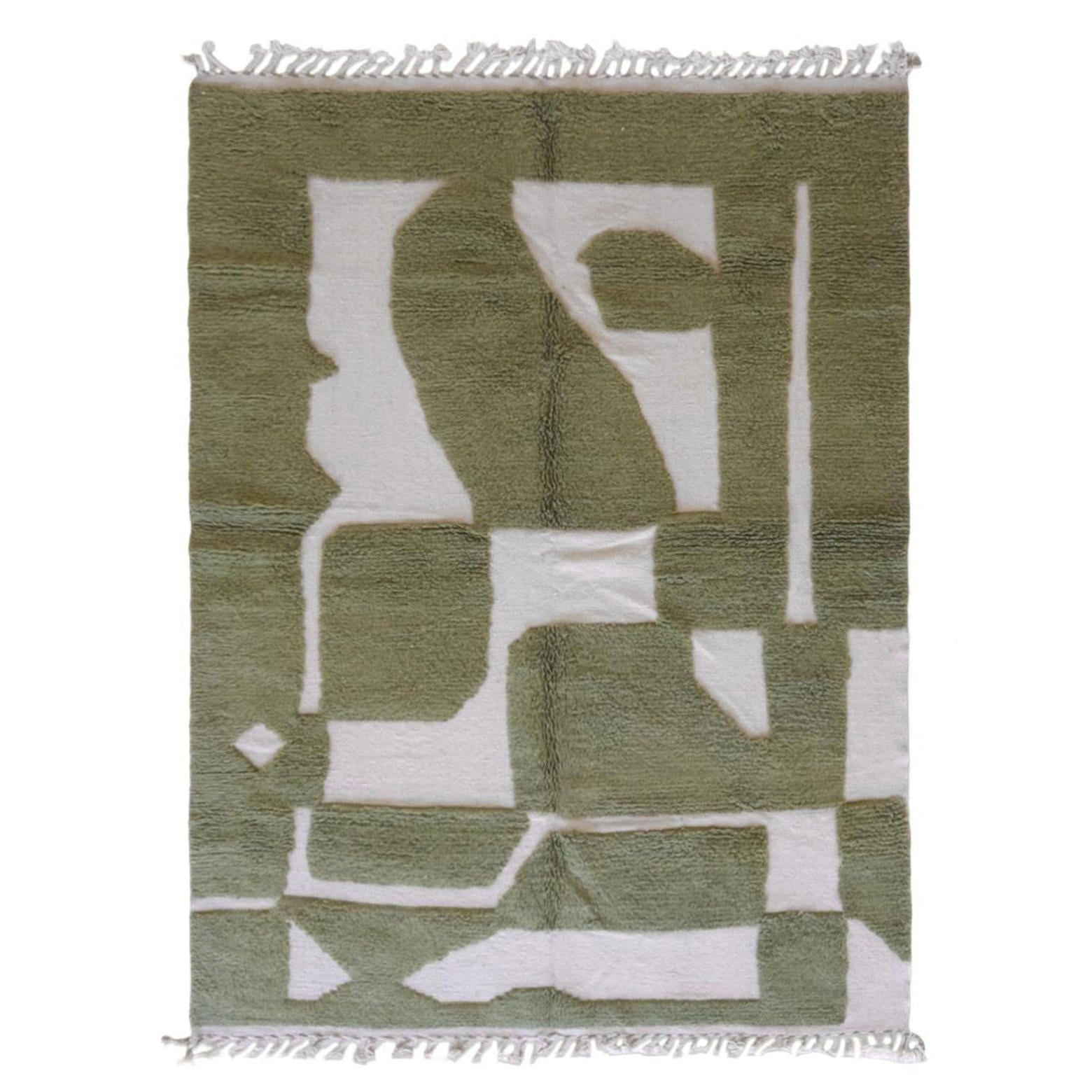 BERBERTEPPICH mit Reliefstruktur 211x 288 cm - Grün, Naturmaterialien (211/288cm) - AFK Living