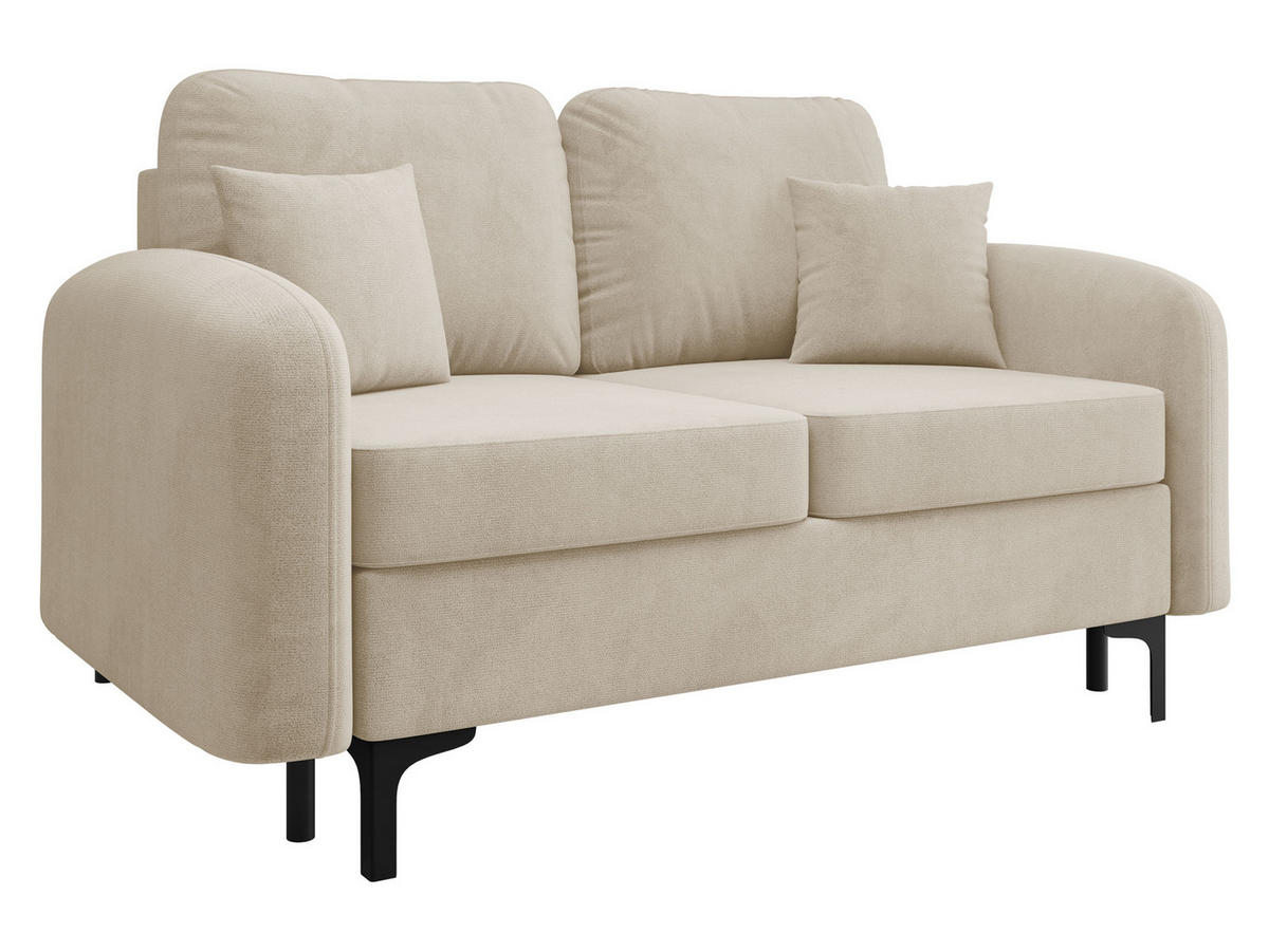 SCHLAFSOFA Venice Small - Schwarz/Naturfarben, Holz/Textil (157/96/94cm) - MIRJAN24