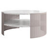 COUCHTISCH Fikoli Cashmere - Kaschmir/Weiß, Holzwerkstoff/Metall (75/75/40cm) - MIRJAN24