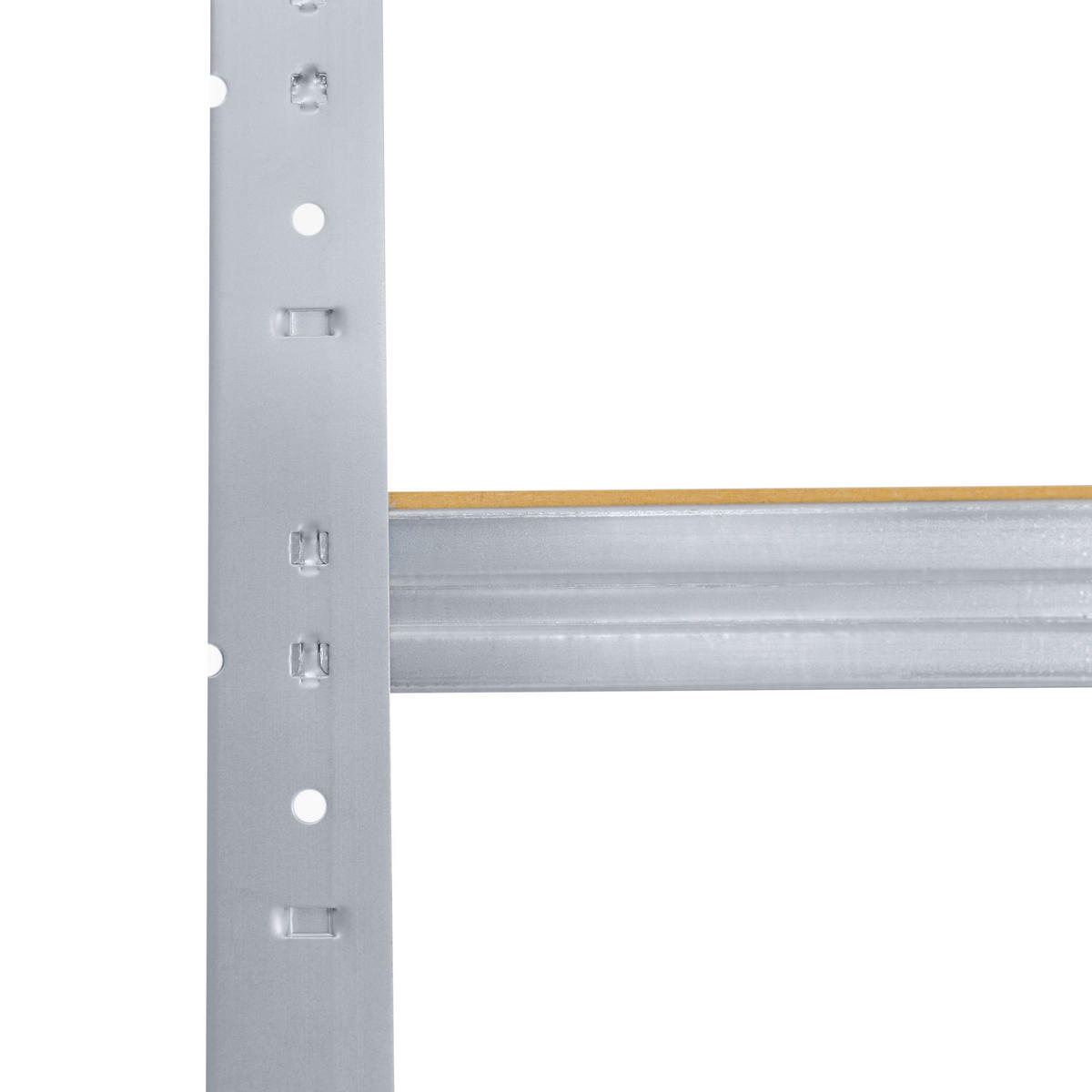 WERKBANK Regal HOME 190x80x60 cm in verzinkt mit 6 Böden und 145 kg Traglast pro Boden - Silberfarben, Metall (80/190/60cm) - shelfplaza