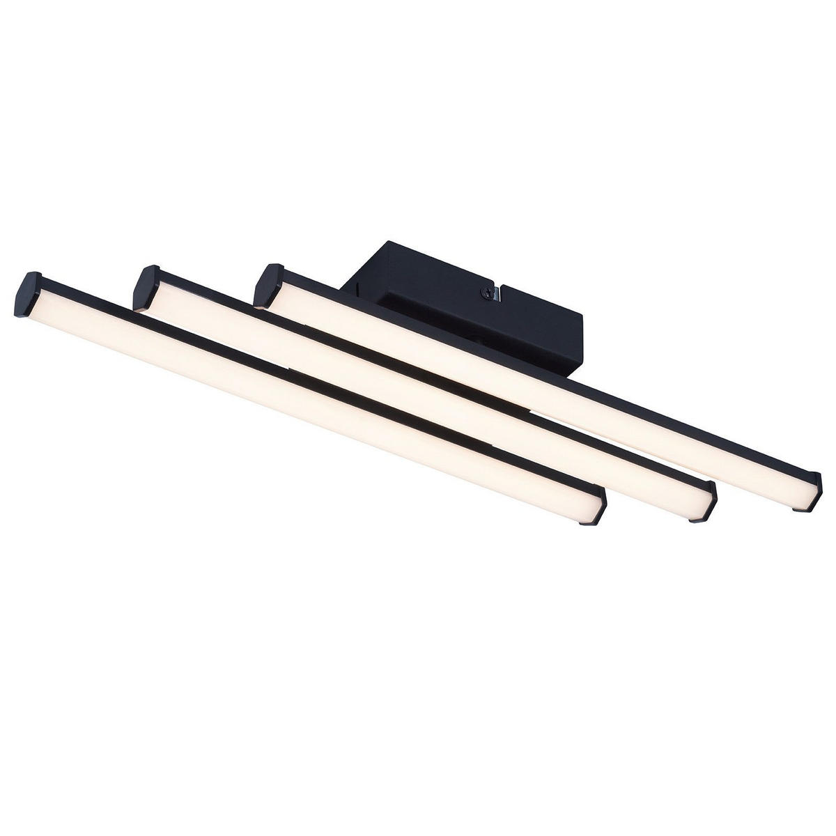LED-DECKENLEUCHTE Machado 12/44/6cm - Schwarz, Metall (44/12/6cm) - ZMH