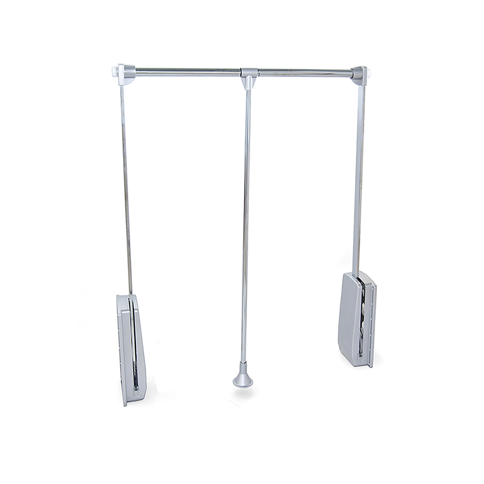 KLEIDERLIFT für Garderoben Hang, 830 - 1150, Verchromt, Stahl und Kunststoff 10er-set - Chromfarben, Metall (16/9/86.5cm) - EMUCA