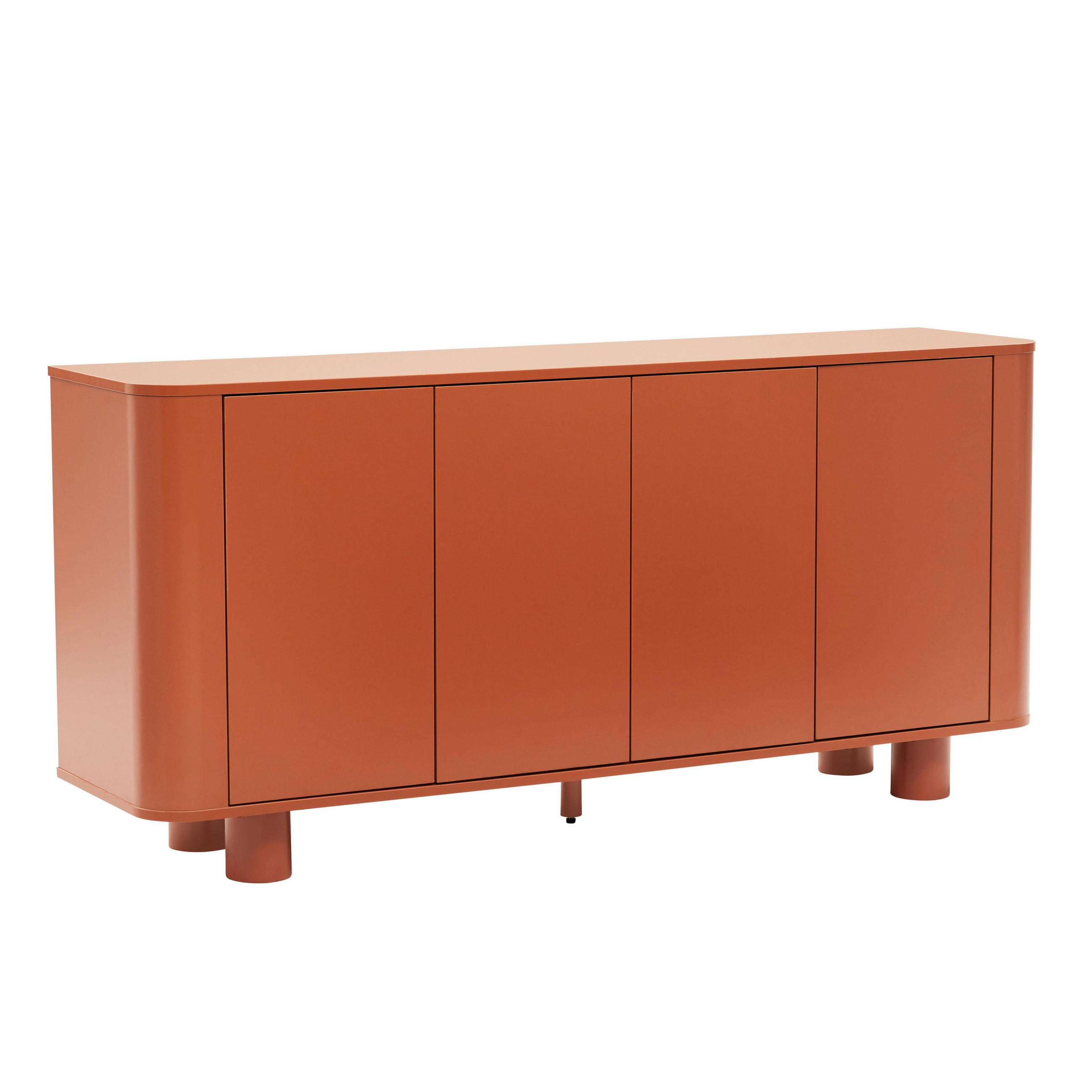 SIDEBOARD 160 cm, Terrakotta - Rot/Orange, Holz (40/75/160cm) - Oviala