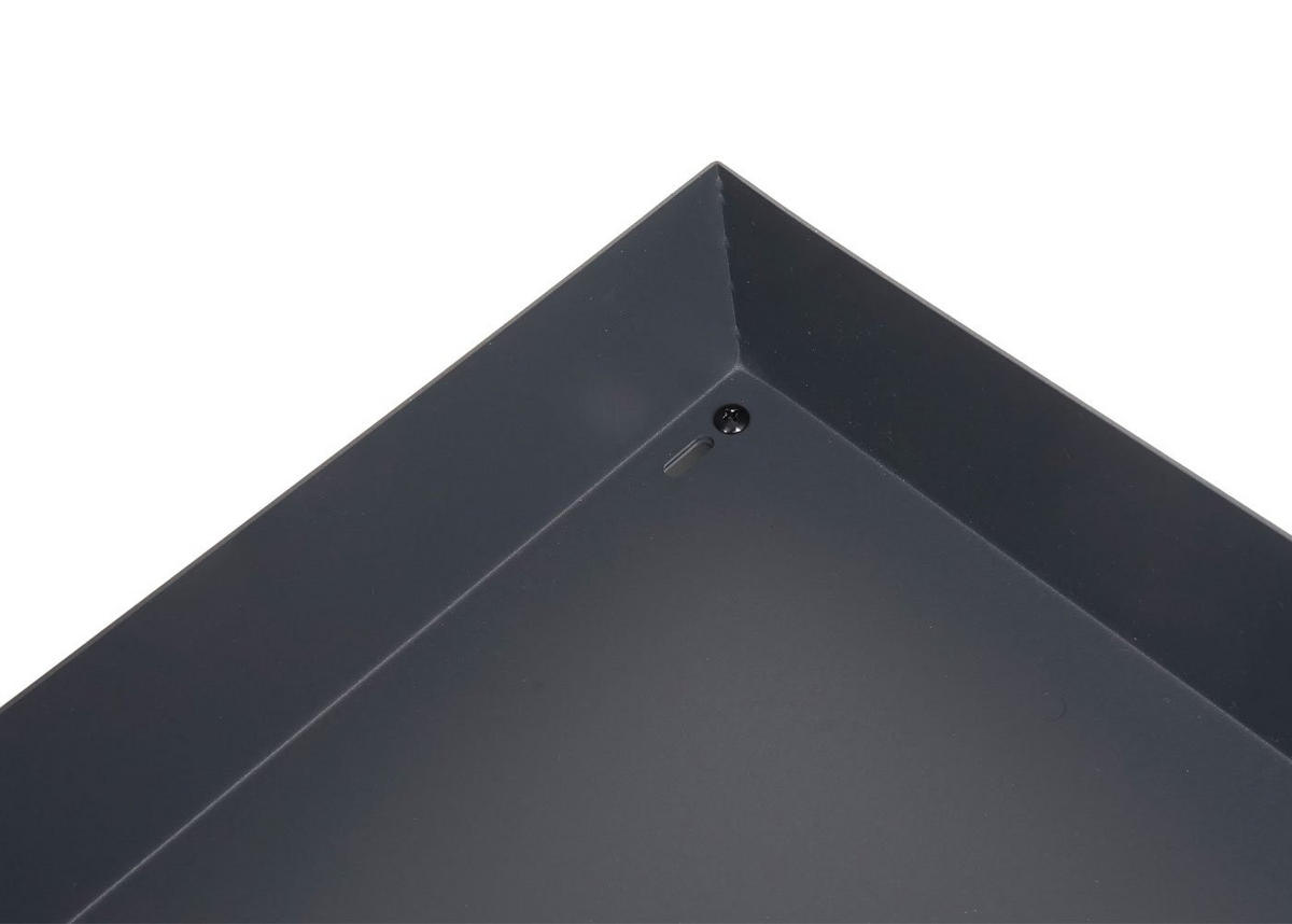 MÄHROBOTER-GARAGE XL mit Pflanzkasten 47x70x100cm Metall Anthrazit - Anthrazit, Metall (70/47/100cm) - PROREGAL