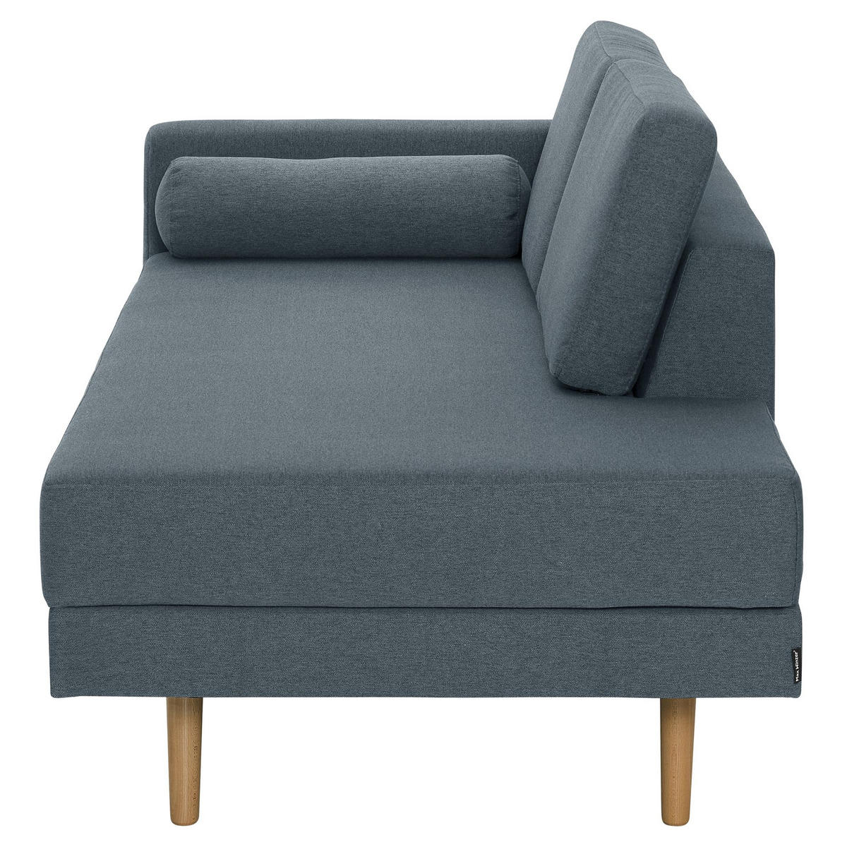 RECAMIERE Armlehne links Keara Flachgewebe blau-grau - Blaugrau, Kunststoff (190/87/81cm) - 58aufmkessel