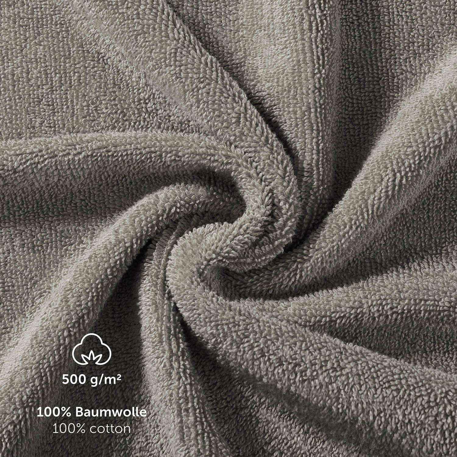Thumbnail - Blumtal Saunatuch, Grau, Textil, 80x200 cm, Oeko-Tex® Standard 100, Freizeit, Wellness, Saunatücher