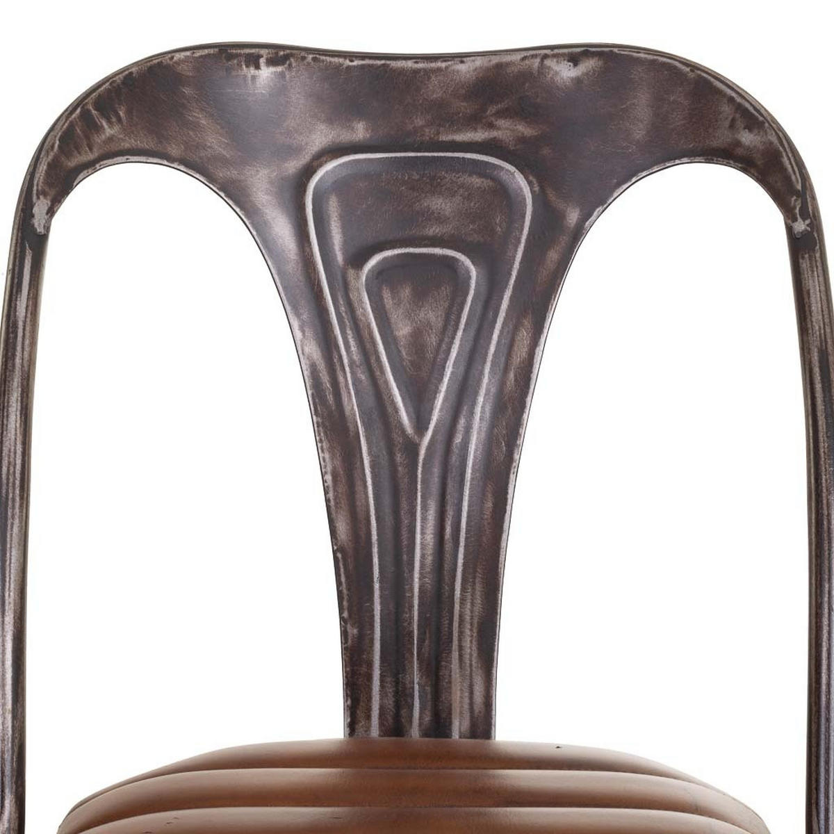 STUHL aus Metall, braun, 39x52x84cm - Braun, Metall (39/84/52cm) - Wanderlust