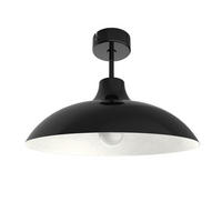 DECKENLEUCHTE Parigina - Schwarz, Metall (40/40/23cm) - Lumicom