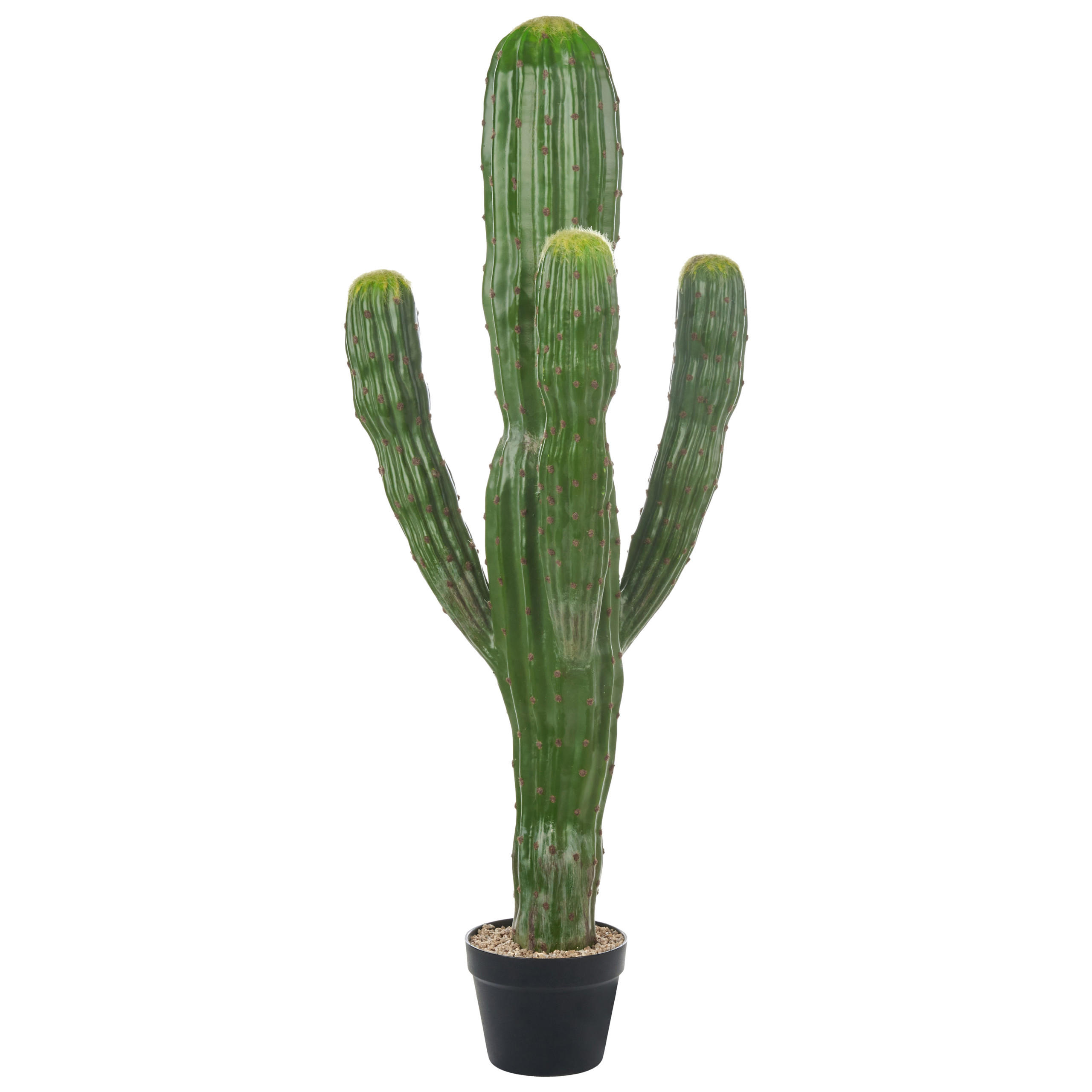 KUNSTPFLANZE im Blumentopf 115 cm Grün Marocco Cereus - Grün, Kunststoff (115cm) - Beliani