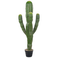 KUNSTPFLANZE im Blumentopf 115 cm Grün Marocco Cereus - Grün, Kunststoff (115cm) - Beliani