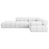 ECKSOFA modulares Sofa Felto-L1 - 285x190x70 cm Weiß Bouclé - Weiß, Holzwerkstoff/Textil (285/190cm) - ALTDECOR