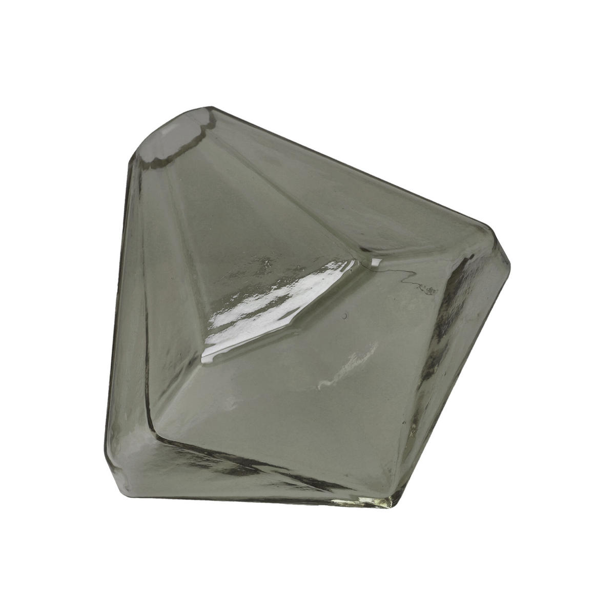 VASE Diamond grey, Glas, Grau, 12 cm - Grau, Glas (12cm) - Goebel