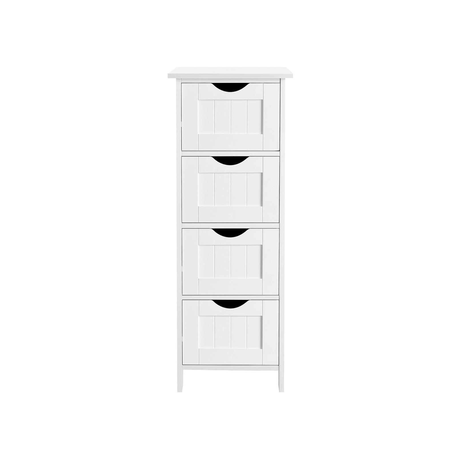 BADEZIMMERSCHRANK BEISTELLSCHRANK - Weiß, Holzwerkstoff (82/30/30cm) - Hansiro
