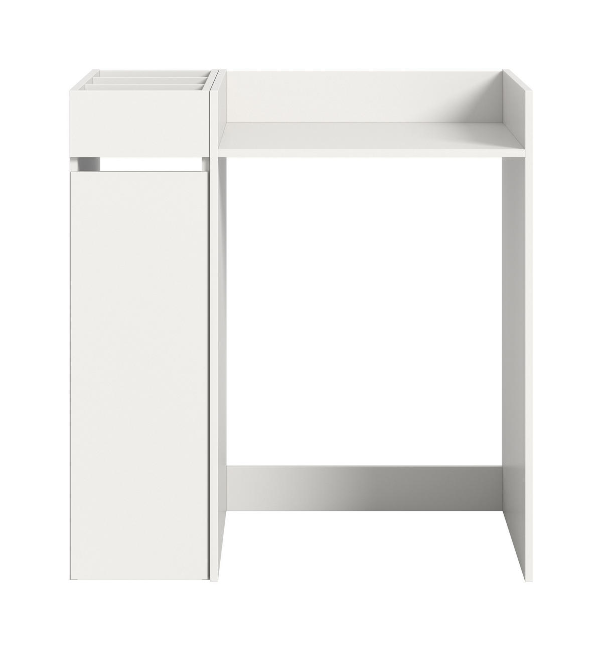 WASCHMASCHINENUMBAU 2tlg. Set Mixx Bad in weiß - modernes Design - B/H/T: 95x101x60 cm - Weiß, Holzwerkstoff (95/101/60cm) - Homes & Jones