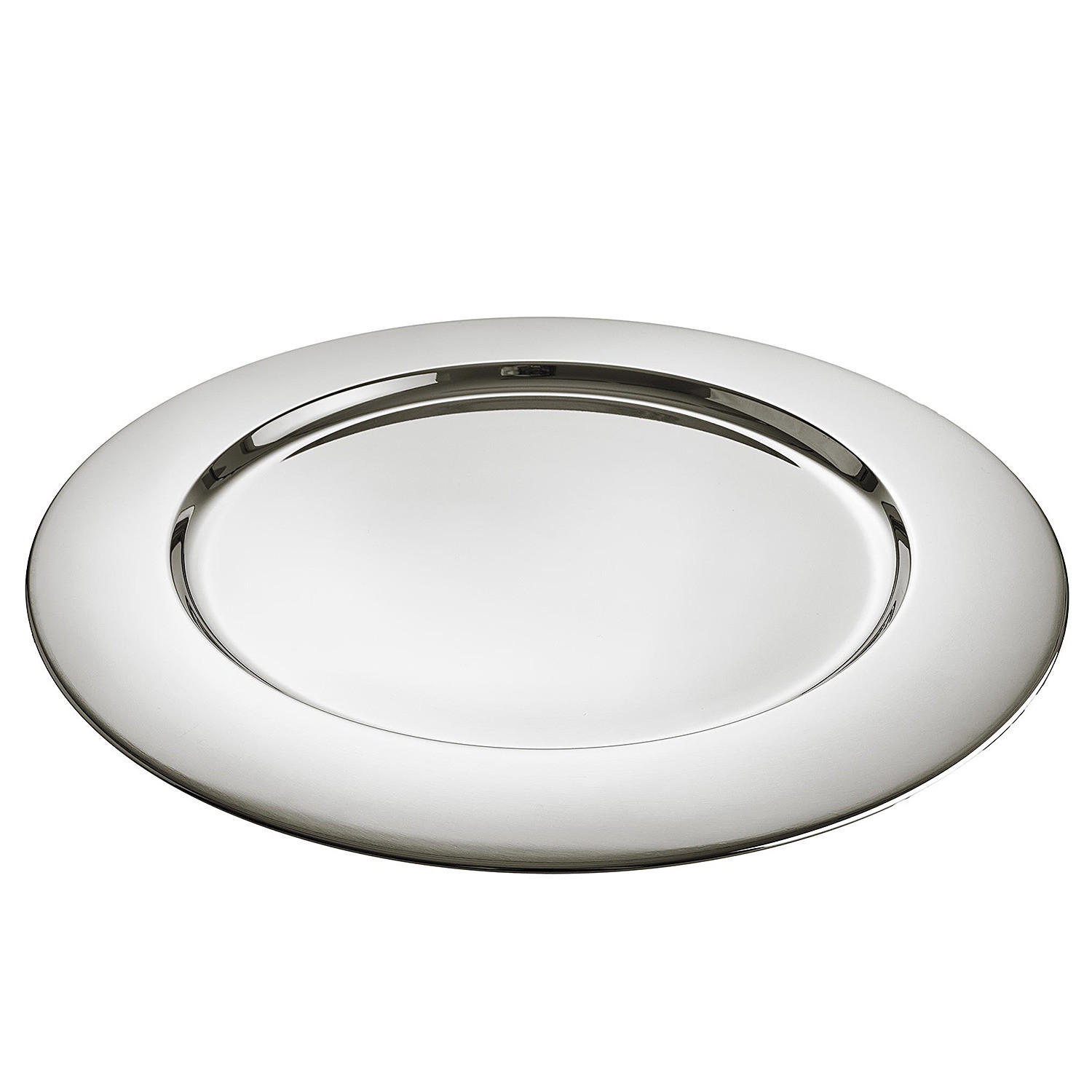 DEKOTELLER Piatto - Silbereichenfarben, Metall (1cm) - Butlers