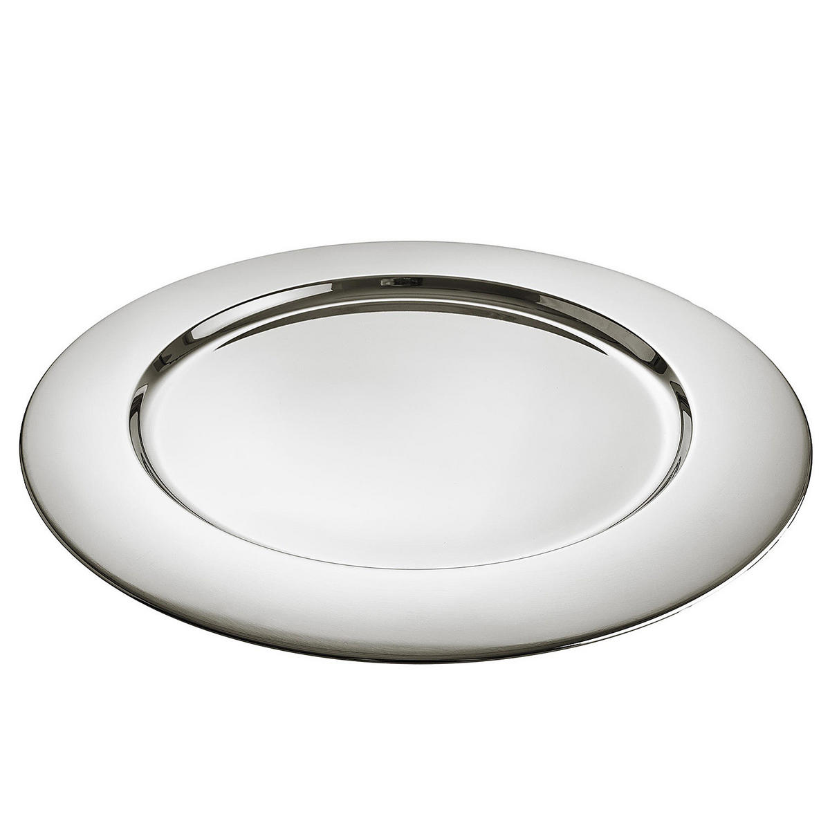 DEKOTELLER Piatto - Silbereichenfarben, Metall (1cm) - Butlers