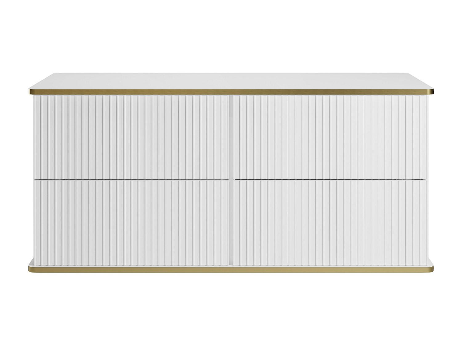 WASCHBECKENUNTERSCHRANK - 120 cm x 47 cm - Holz, Platte - Weiß - KELIZA - Weiß, Holz (120/54/47cm) - Vente-Unique
