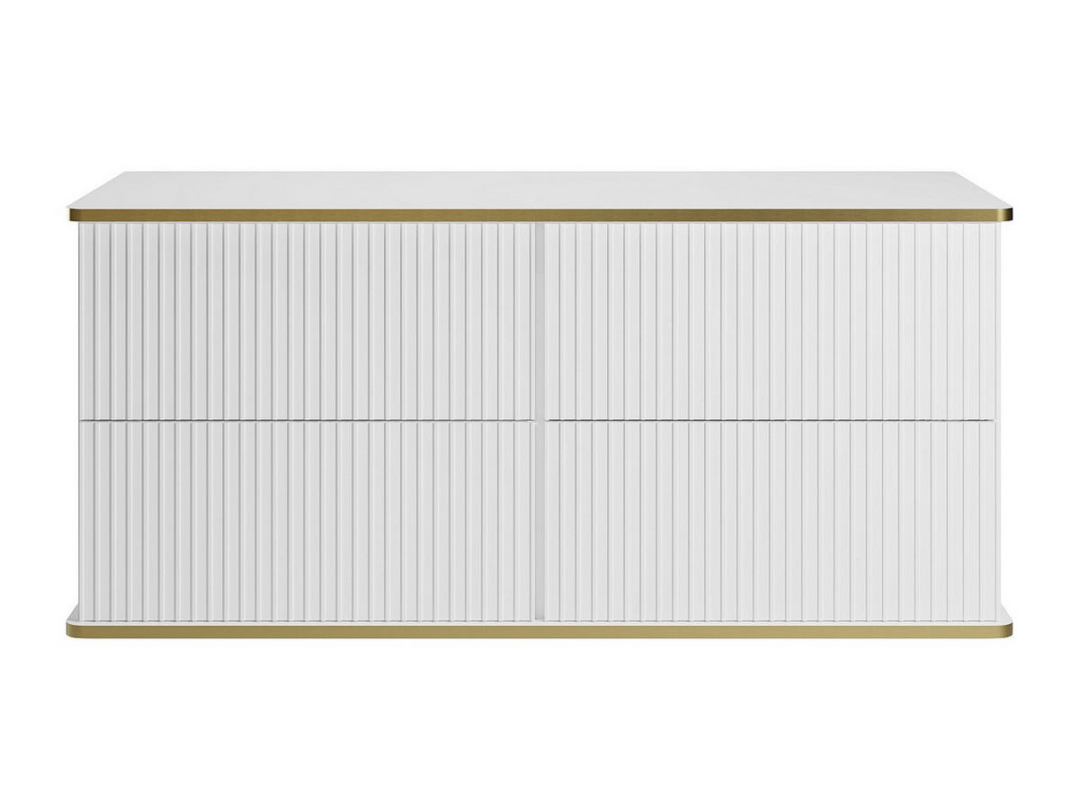 WASCHBECKENUNTERSCHRANK - 120cm x 47cm - MDF - weiß - KELIZA - Weiß, Holz (120/54/47cm) - Vente-Unique