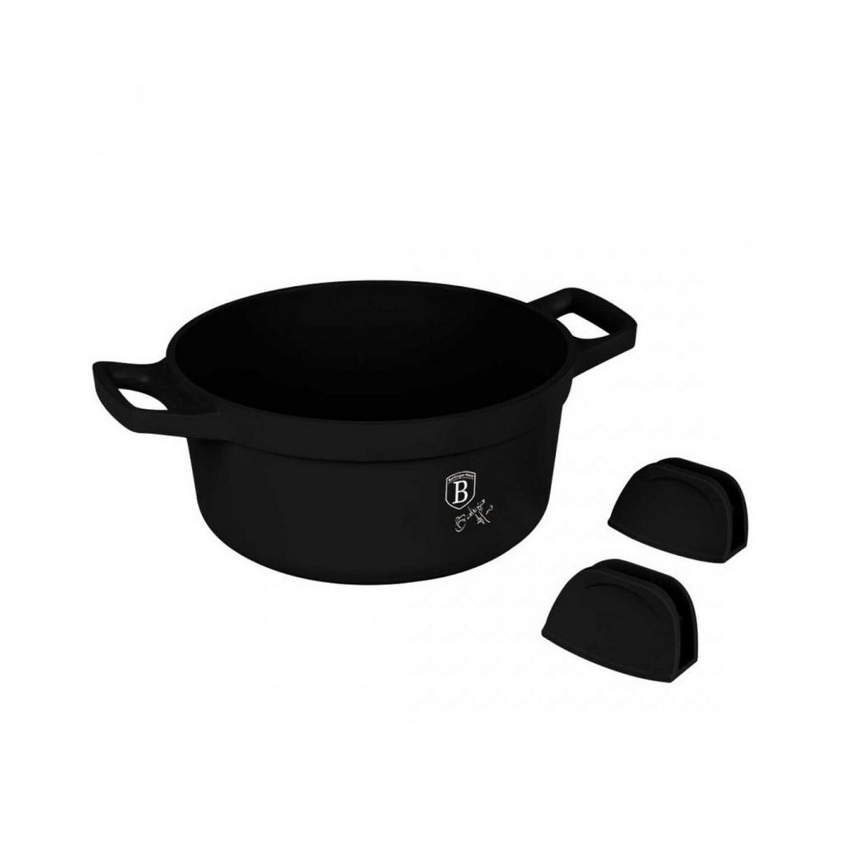 TOPF Schwarz 30/20/10.5 cm BH1456 - Schwarz, Metall (20cm) - Berlinger Haus