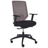 BÜROSTUHL Taupe Virtuoso - Beige/Schwarz, Textil (53/97/53cm) - Beliani