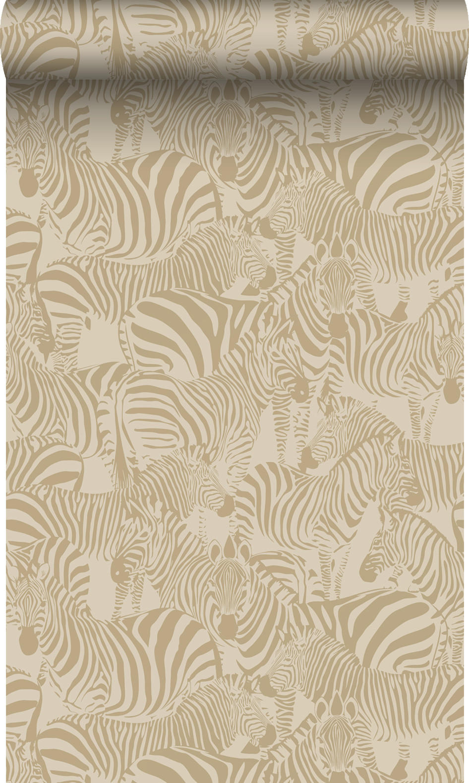 TAPETE Zebras 50 x 900 cm - Beige, Papier (50/900cm) - Origin Wallcoverings