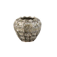 TOPF Cedric Beige 20.5/20.5/17.5cm - Beige, Keramik (17.5cm) - PTMD Collection