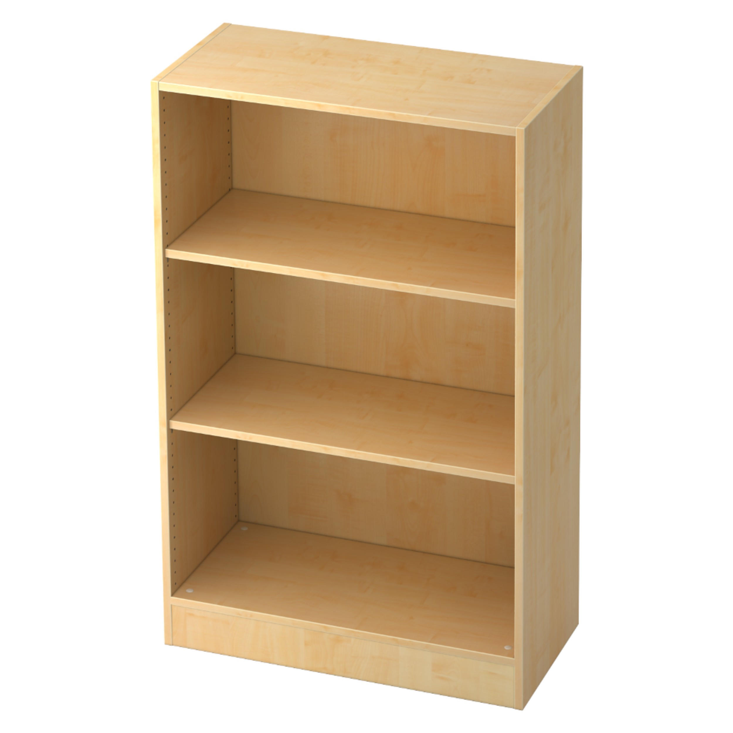REGAL - 3 Ordnerhöhen 40/80/127 cm in Ahornfarben - Ahornfarben, Holzwerkstoff (80/127/40cm) - bümö