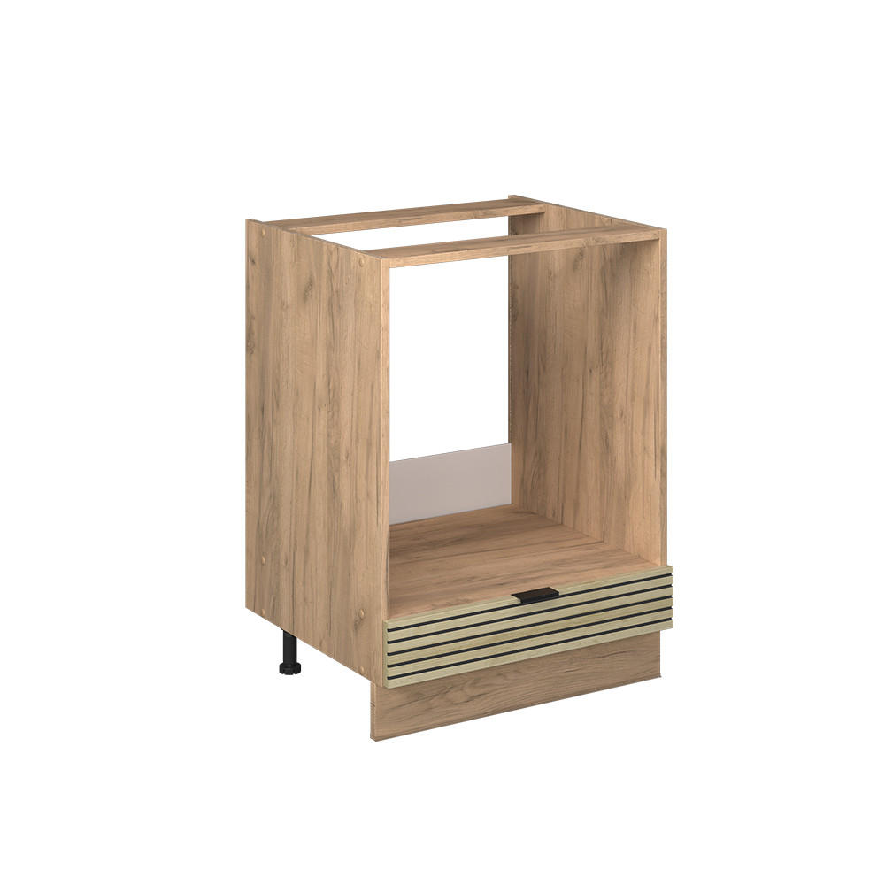 SPISKONVERTERINGSSKÅP Fame-Line Ekpanel 60 cm utan bänkskiva Ekfärgad, Honungsek 82/60/51.6 cm