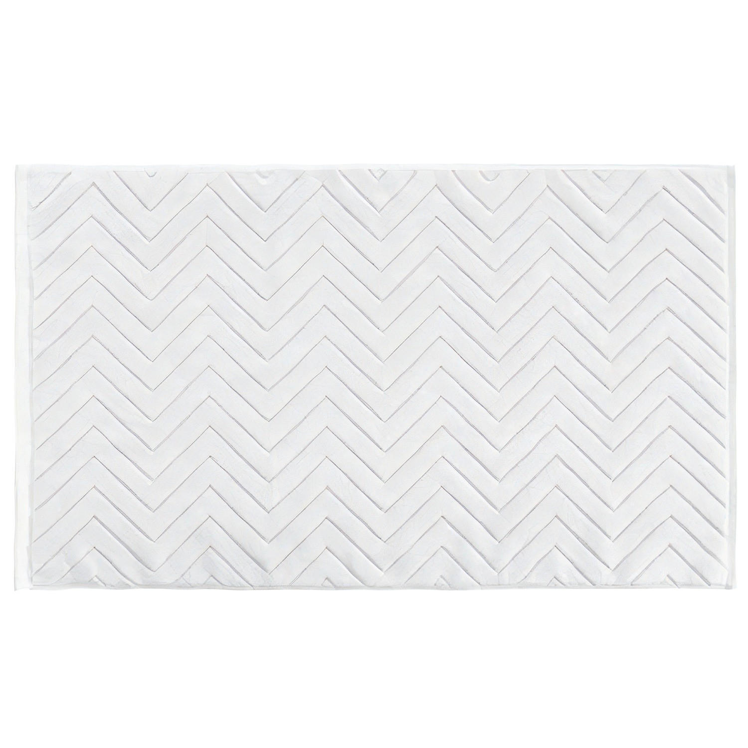 BADEMATTE rutschfest mit Memory-Schaum (Weiß) - Weiß, Textil (50/80cm) - Intirilife