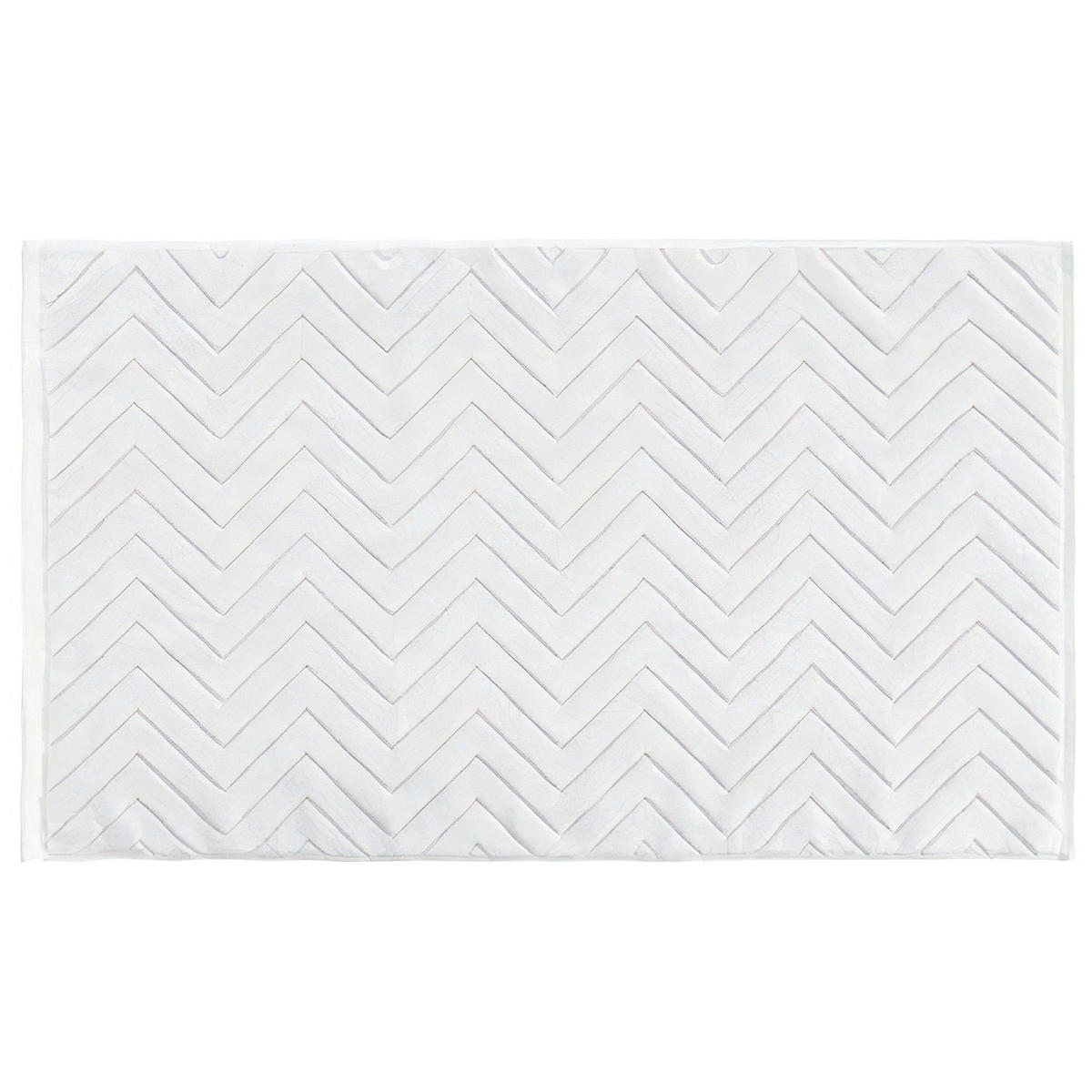 BADEMATTE rutschfest mit Memory-Schaum (Weiß) - Weiß, Textil (50/80cm) - Intirilife