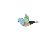 DEKOOBJEKT Spatz, 3D, Bastel-Set, Karton, studio ROOF - Naturfarben, Karton (10/8.9/5.5cm) - ich-zapfe