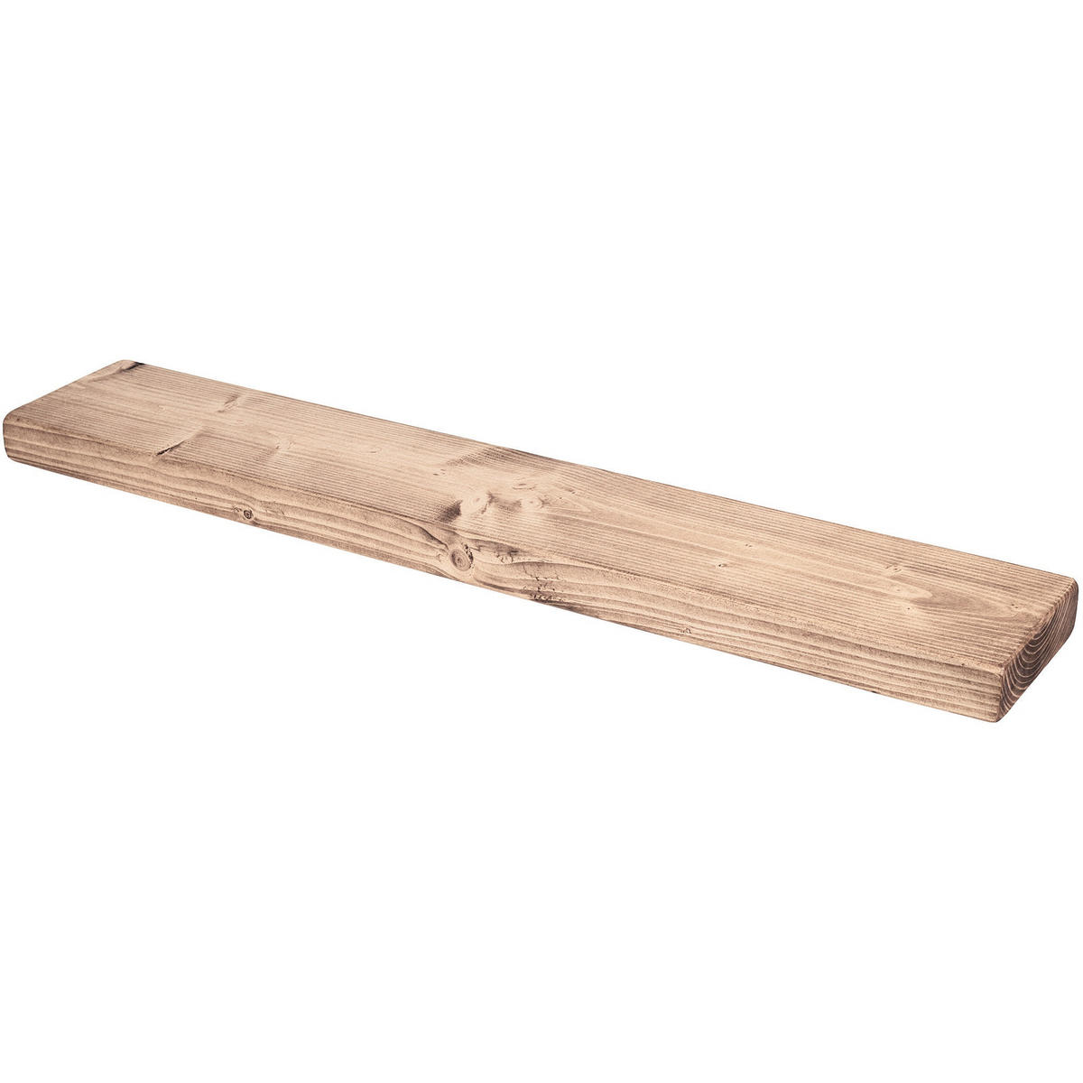 WANDREGAL rustikales 15/3,8/70 cm hell - Hellbraun, Holz (70/3.8/15cm)