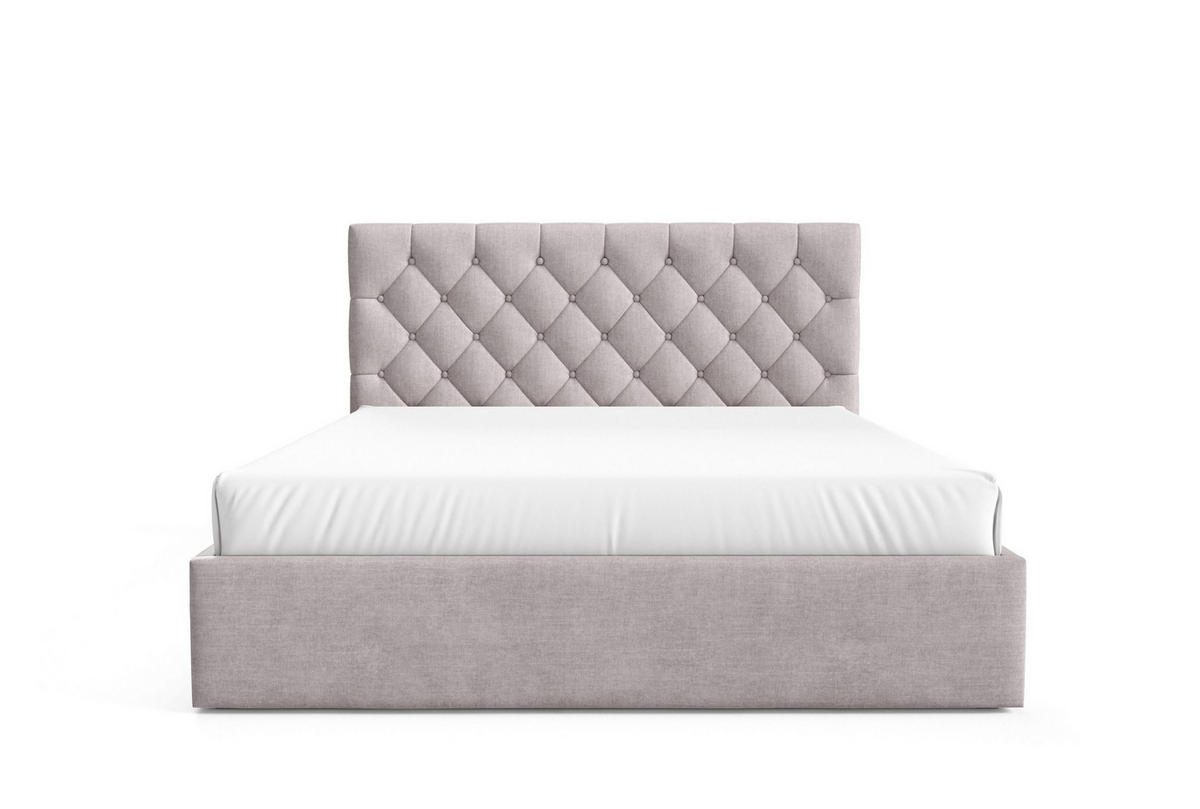 POLSTERBETT BEZA IV - Hellgrau - Hellgrau, Holz/Textil (160/200cm) - AN-Moebel 4u