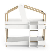 ETAGENBETT 90x200 H214 cm - TIMBER - Weiß, Holzwerkstoff (200/90cm) - Calicosy