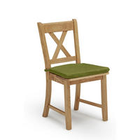 ESSZIMMERSTUHL (2er-Set) Dedra Massivholz 47 x 53 x 90 Wildeiche/Grün - Wildeiche/Grün, Holz (53/90/47cm) - 58aufmkessel