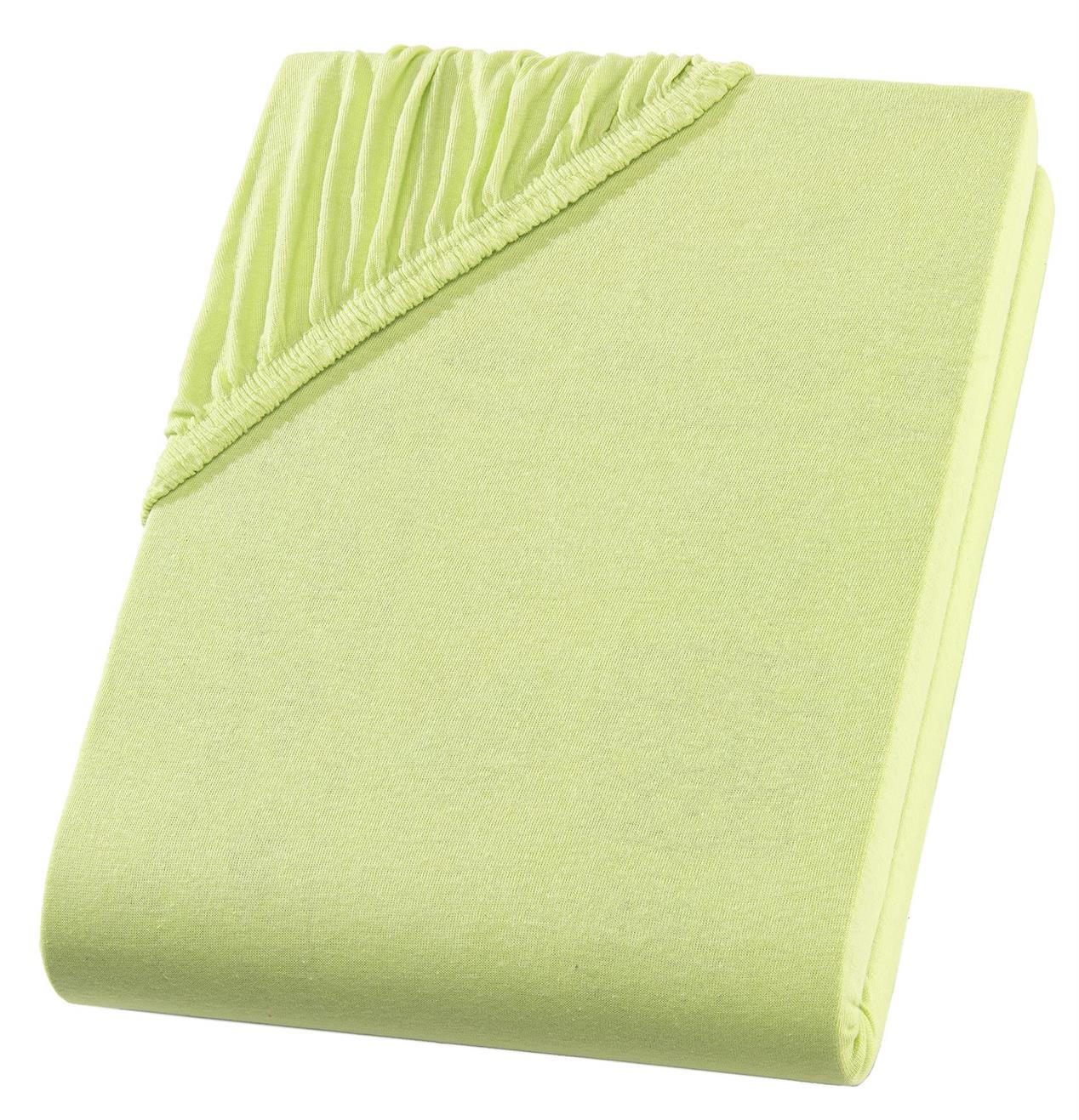 JERSEY-SPANNBETTLAKEN 100x200 cm aus 100% Baumwolle, Bettlaken Grün Uni - Grün, Textil (100/200cm) - Carpe Sonno