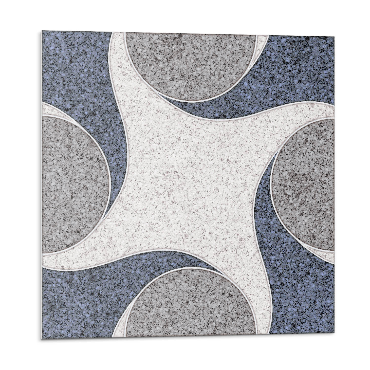 WANDPANEEL 9 Stück 30x30 cm selbstklebend Granitia - Greige, Kunststoff (30/1.6/30cm) - Wallfluent