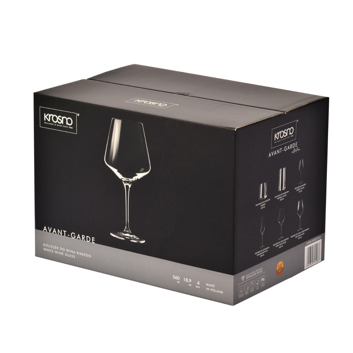 WEISSWEINGLÄSER, 6er-Set, 460 ml - Transparent, Glas (0.46L) - Krosno Glass