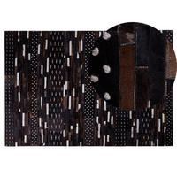 KURZFLOR-TEPPICH Akseki 200/140 cm - Braun, Fell (140/200cm) - Beliani