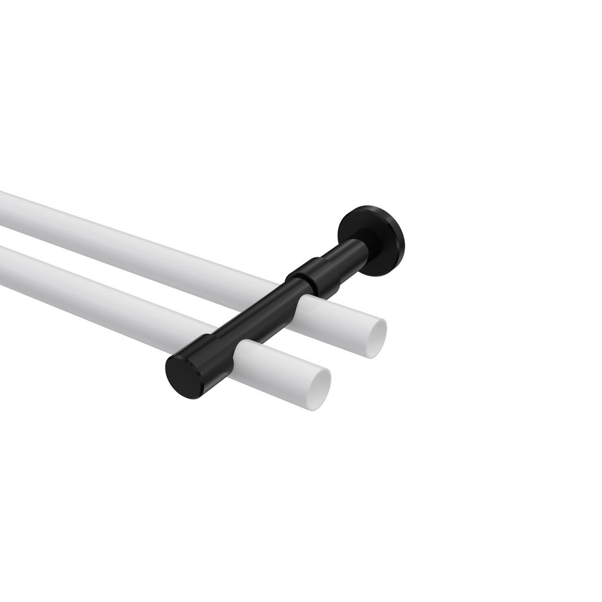 TRÄGER FÜR GARDINENSTANGEN 20 mm Ø, Prestige 2-läufig, Schwarz - Schwarz, Metall (16.2/4/4cm) - INTERDECO