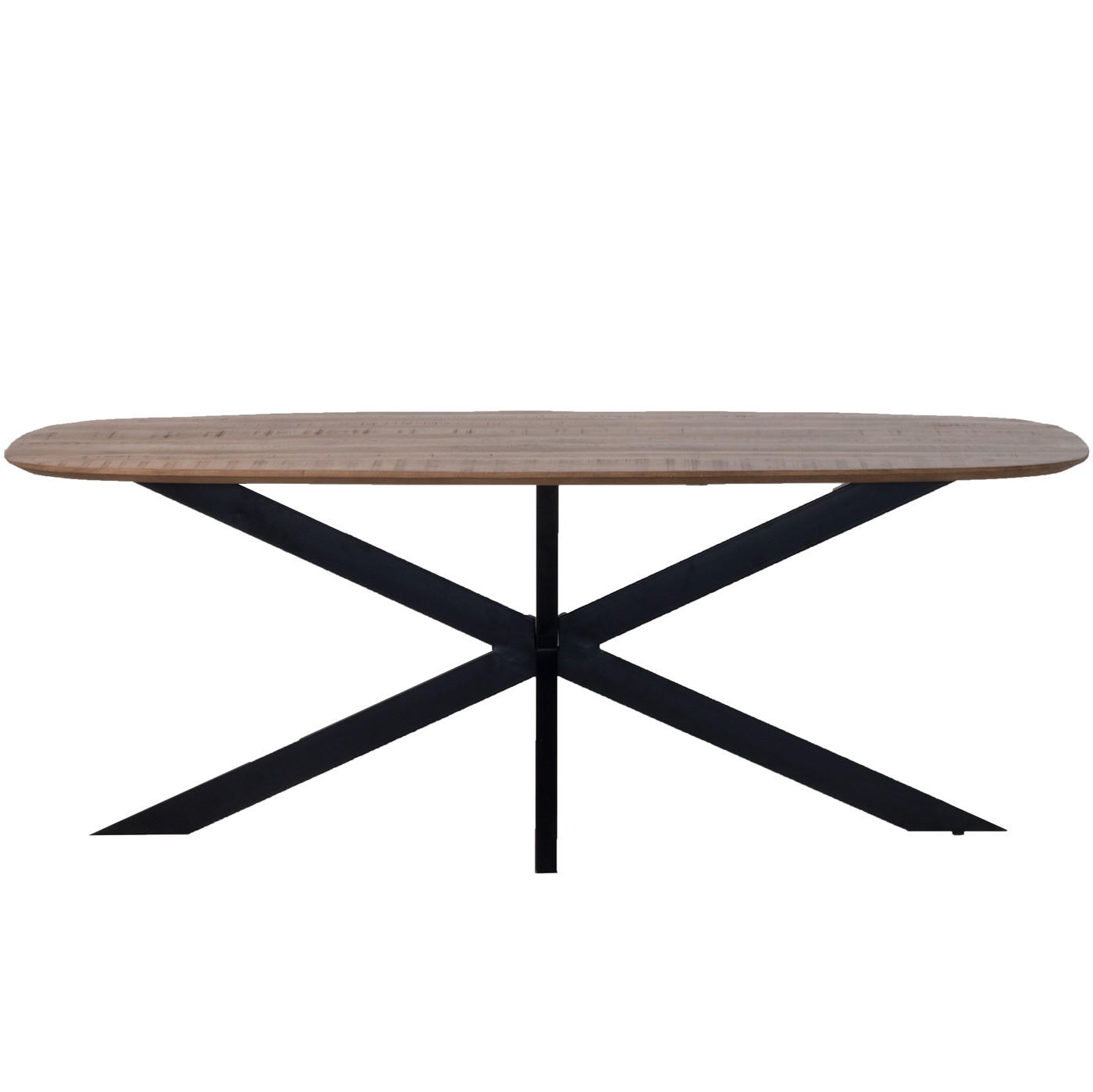 ESSTISCH oval aus Mangoholz 180cm, braun - Braun, Holz (180/90/76cm) - Giga Meubel