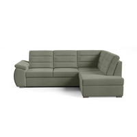 ECKSCHLAFSOFA - Ecksofa Gardenia - Khaki -Rechts - Grün, Holzwerkstoff (264/190cm) - Möblo