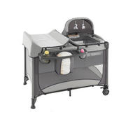 BABYBETT Grau - Grau, Metall - COSTWAY