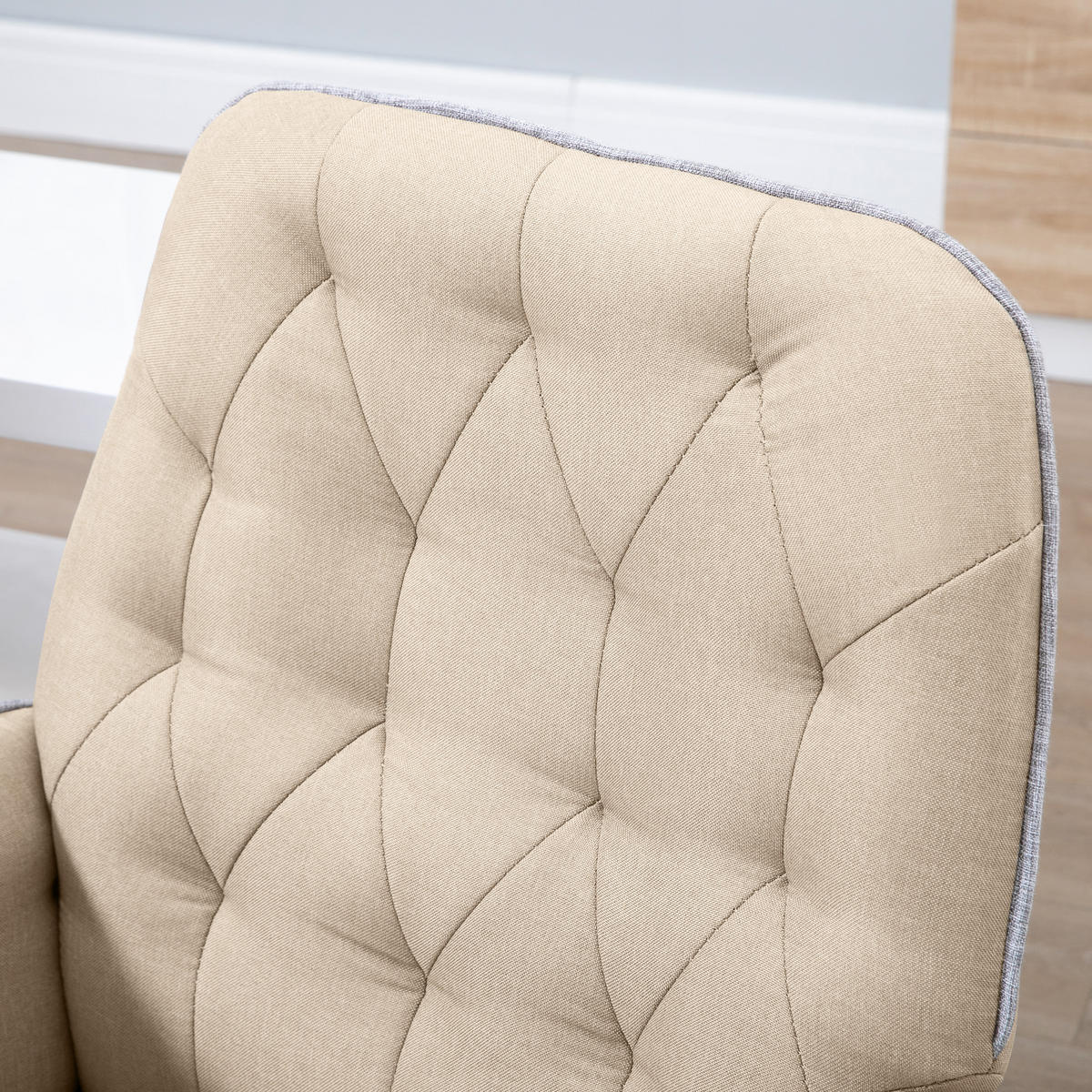 BÜROSTUHL, Schaumstoff, Beige - Beige, Kunststoff (69/90/66cm) - Vinsetto