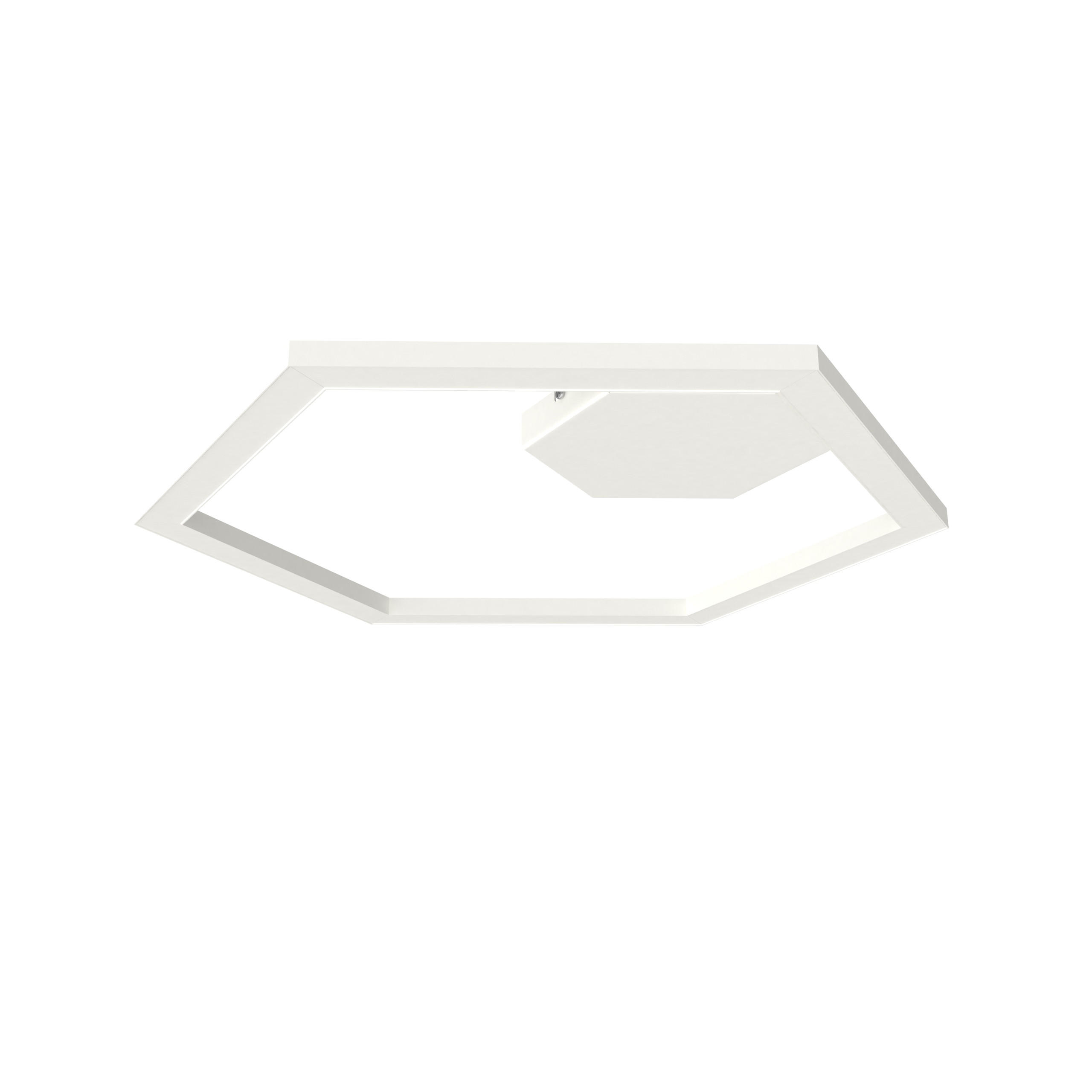 LED-DECKENLEUCHTE - Weiß, Metall (1.6/3/60cm) - Lumicom