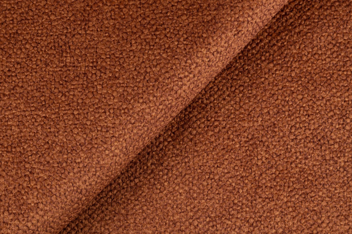 ECKCOUCH L Form Peoni Kupferfarbe 267/168/87 cm mit Schlaffunktion R - Dunkelorange/Schwarz, Kunststoff/Textil (267/168cm) - AX Living