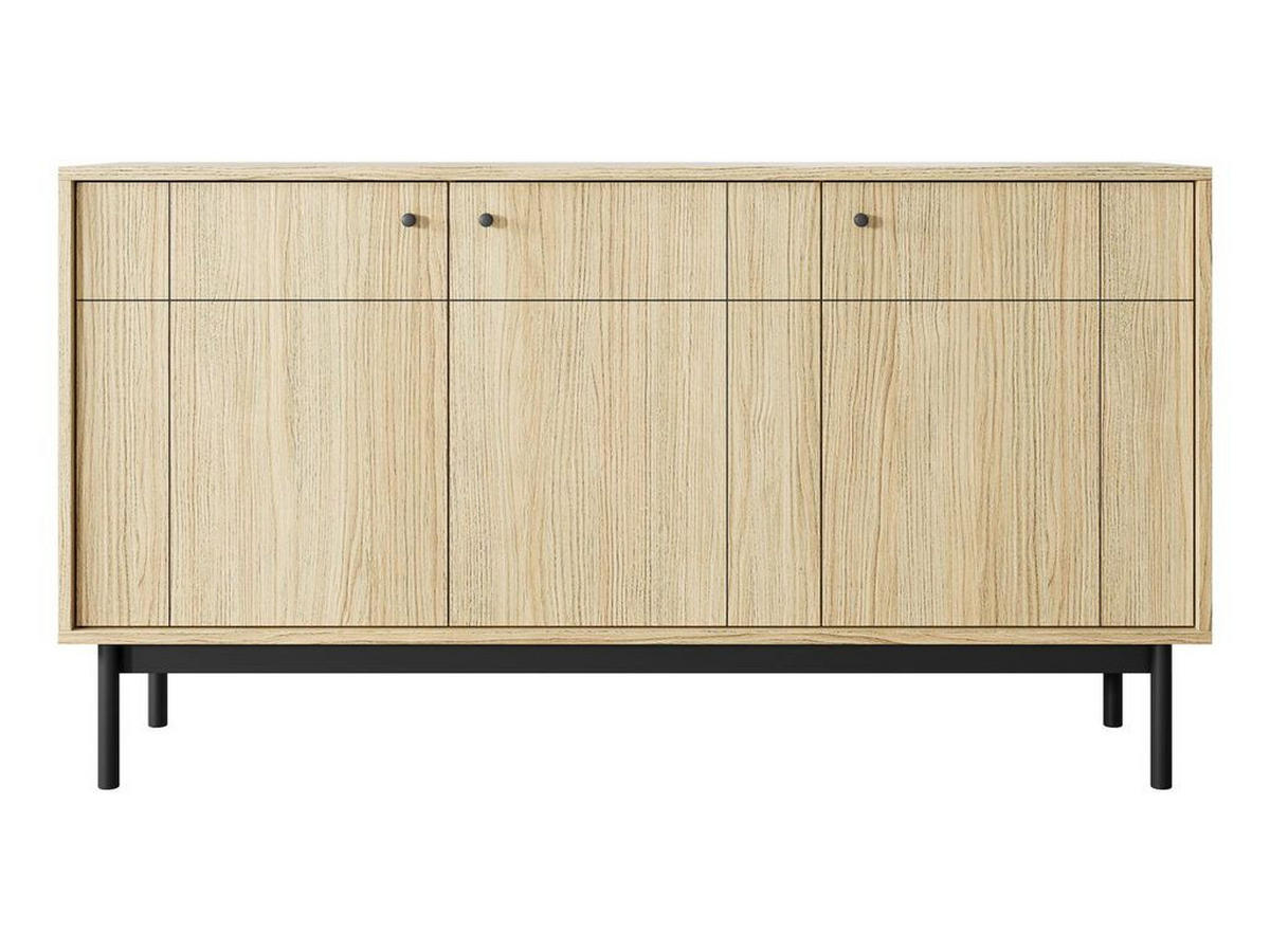 WOHNZIMMER Set – JAPANDI – Eichefarben - Eichefarben, Holzwerkstoff (153.5/83.5/39cm) - hi-markt