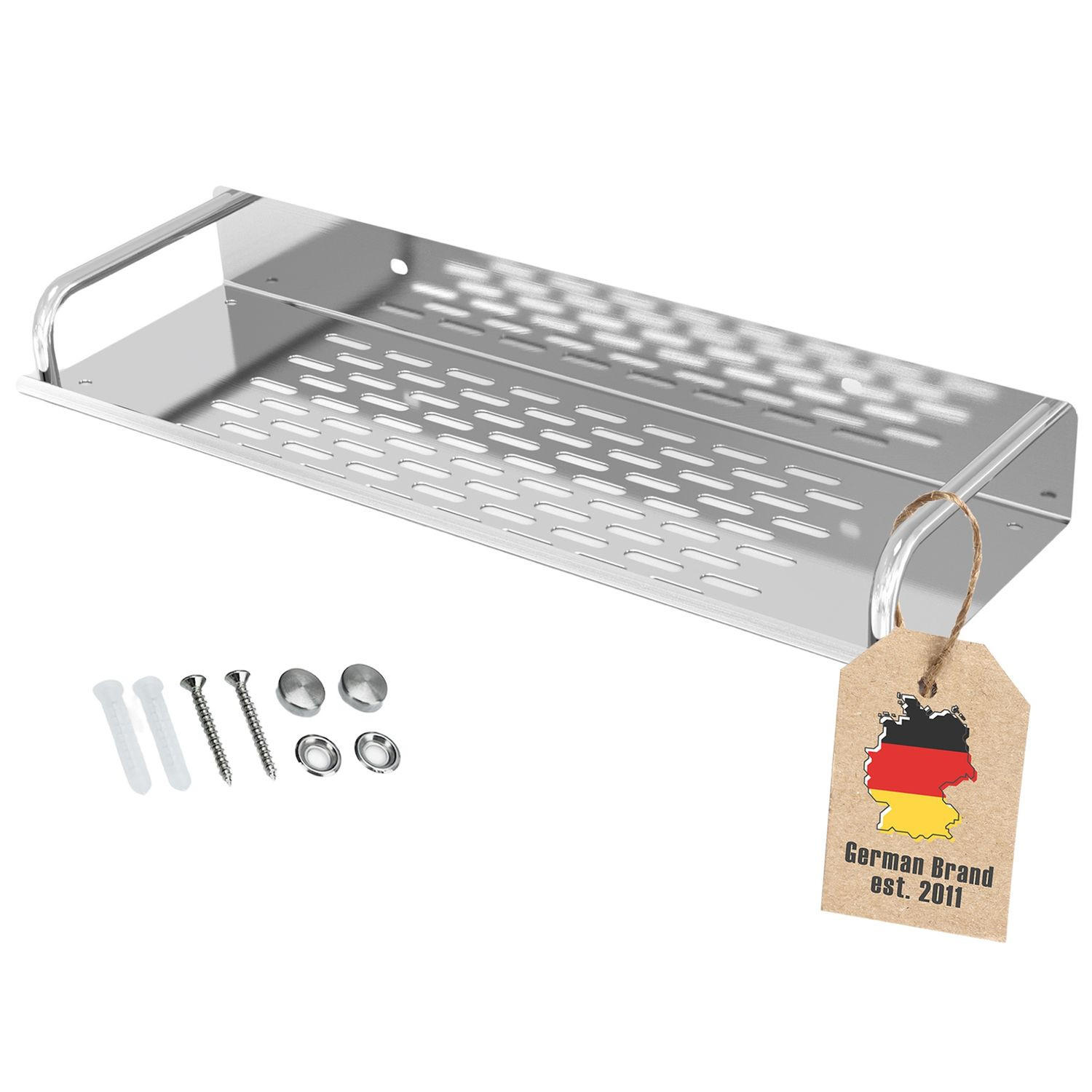 DUSCHABLAGE 60/13 cm - Silberfarben, Metall (13/5/60cm) - Intirilife